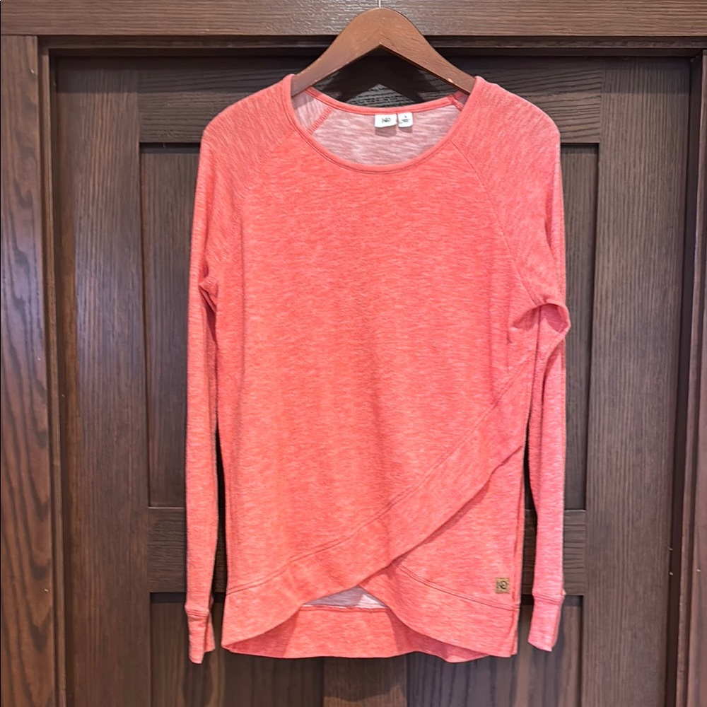 tentree Women's Cross Front Coral Top—Size Small